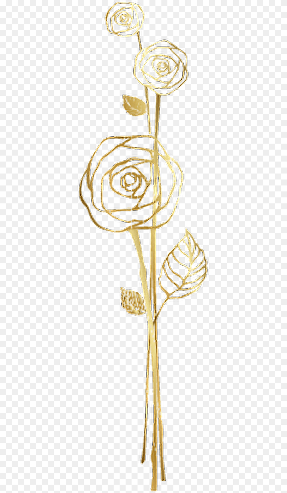 Goldrose Goldleaf Rose Roses Rosestem Gold Decor Garden Roses, Accessories, Earring, Jewelry, Flower Png