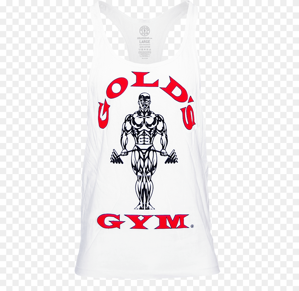 Golds Gym Shirts Golds Gym Vest Yellow, Clothing, Shirt, Adult, Male Free Png Download