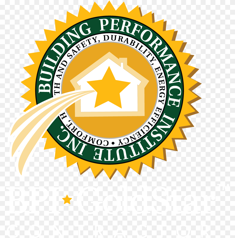 Goldstar Logo Dark Background Building Performance Institute, Symbol, Weapon, Dynamite, Badge Free Png Download