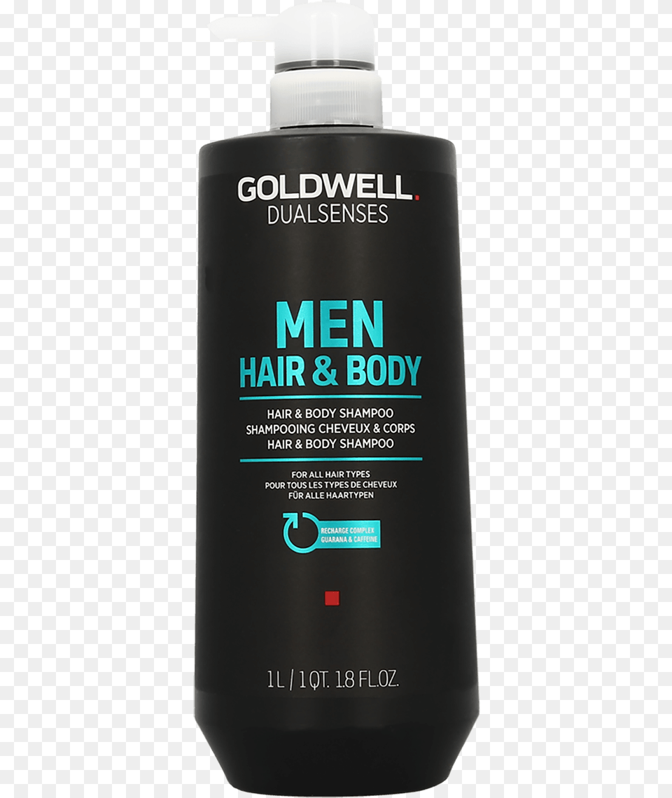 Goldwell Dualsenses Men Hair Amp Body Shampoo 1000ml Goldwell Topchic, Bottle, Cosmetics, Perfume Png