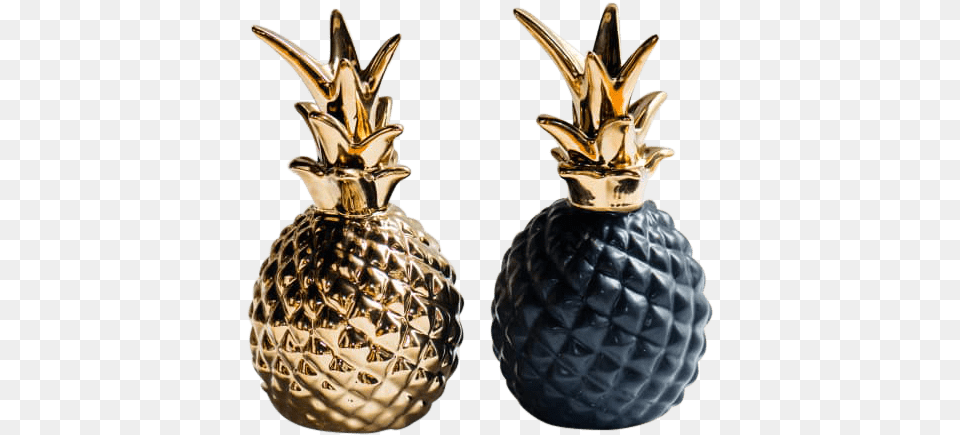 Goldwhiteblack Hand Painted Ornamental Pineapple Ananas, Food, Fruit, Plant, Produce Free Transparent Png