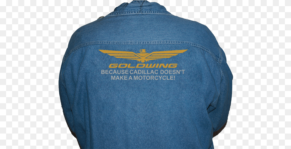 Goldwing Cadillac Logo Long Or Short Sleeve Denim Shirt Unisex, Pants, Long Sleeve, Jeans, Jacket Free Png