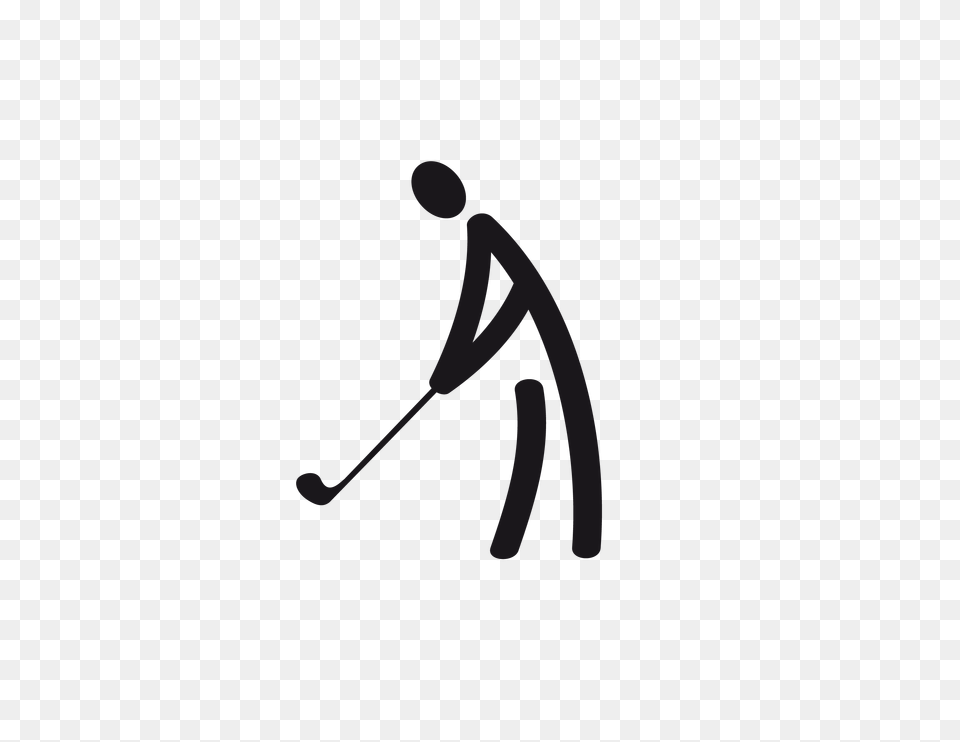 Golf, Stencil, People, Person Free Png Download