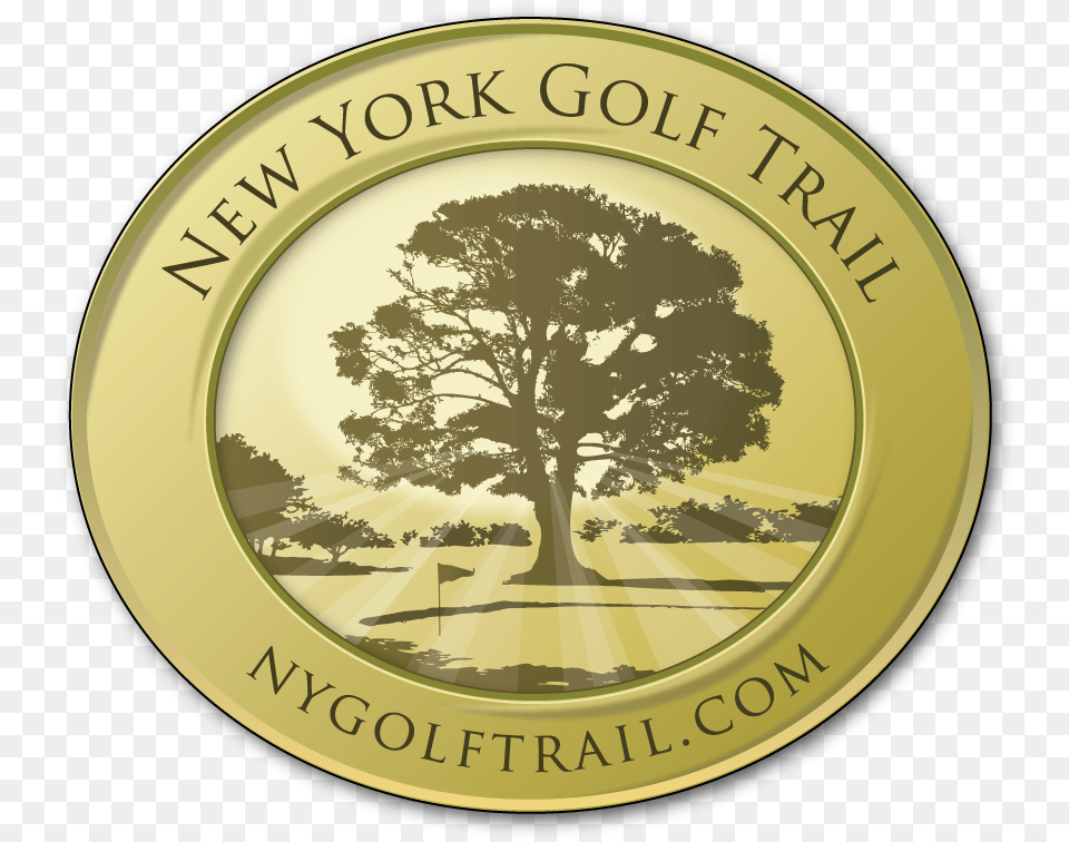 Golf 2 Logo Oak, Coin, Money, Gold Png Image