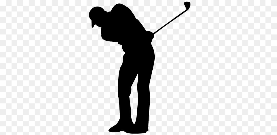 Golf, Silhouette, People, Person, Electronics Free Transparent Png