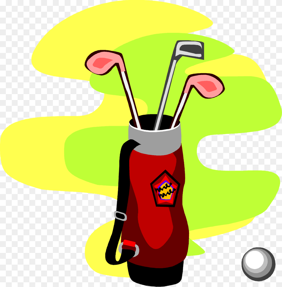 Golf Bag Clip Art Golf Club And Bag Cartoon, Golf Club, Sport, Dynamite, Weapon Free Png