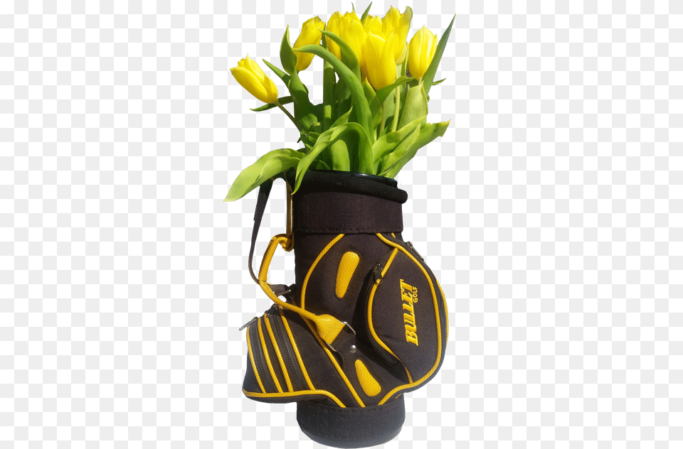 Golf Bag Wine Bottle Cooler Replica Of A Charming Golf Bouquet, Flower, Flower Arrangement, Plant, Potted Plant Png