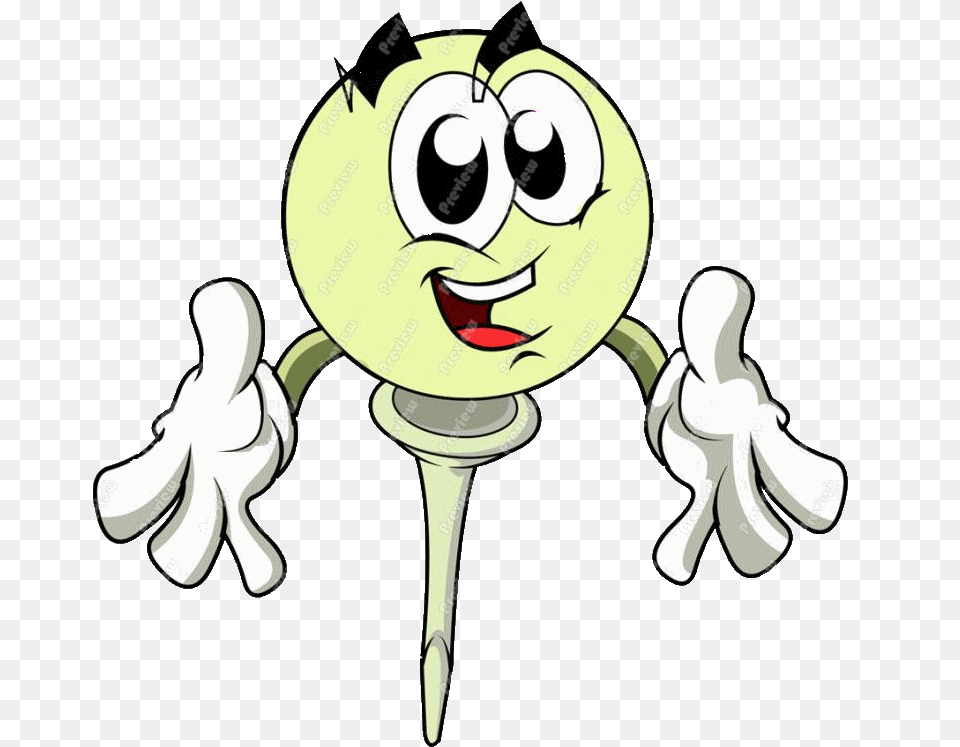 Golf Ball Cartoon Clipart Golf Ball Cartoon, Performer, Person Png Image