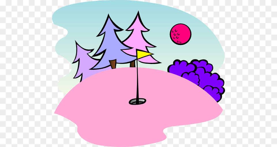 Golf Ball Clipart Pink, Purple, People, Person, Art Png Image
