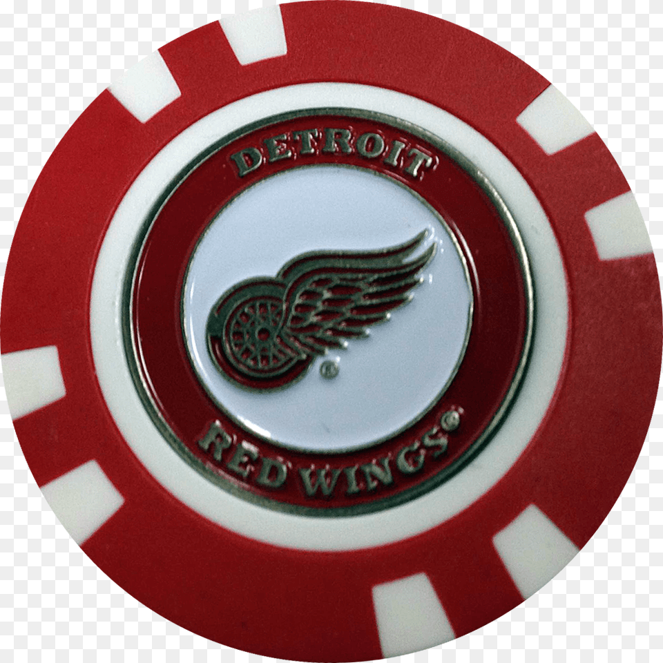 Golf Ball Marker Nhl Detroit Red Wings Emblem, Logo, Symbol, Badge Free Transparent Png