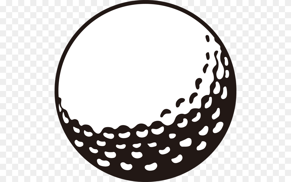 Golf Ball Outline, Golf Ball, Sport Free Png