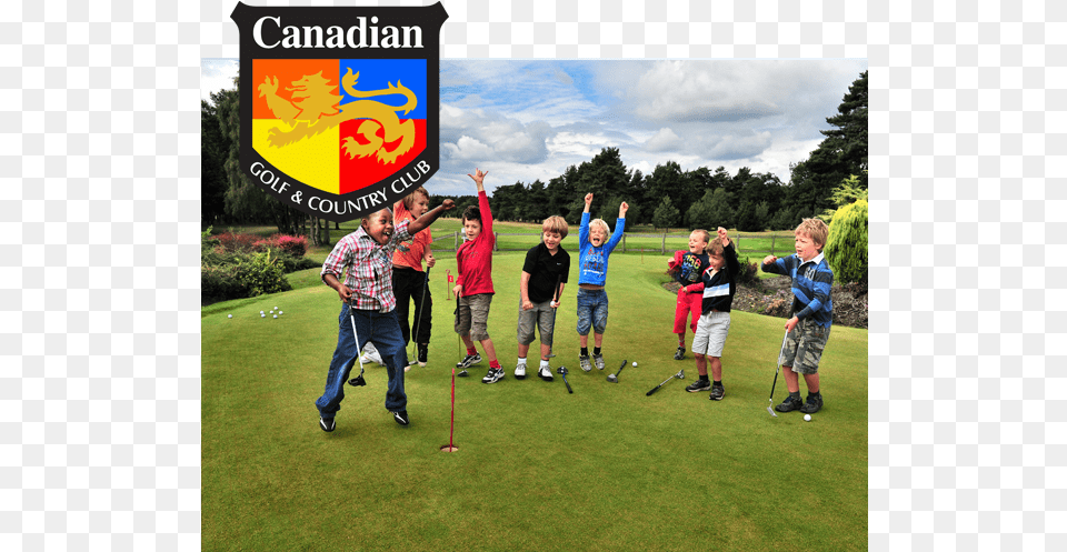 Golf Canada Future Links Children Golf, Person, Field, Boy, Child Free Transparent Png