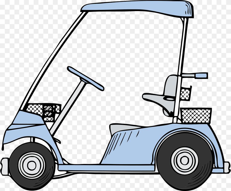 Golf Cart Clipart, Device, Transportation, Tool, Plant Png Image