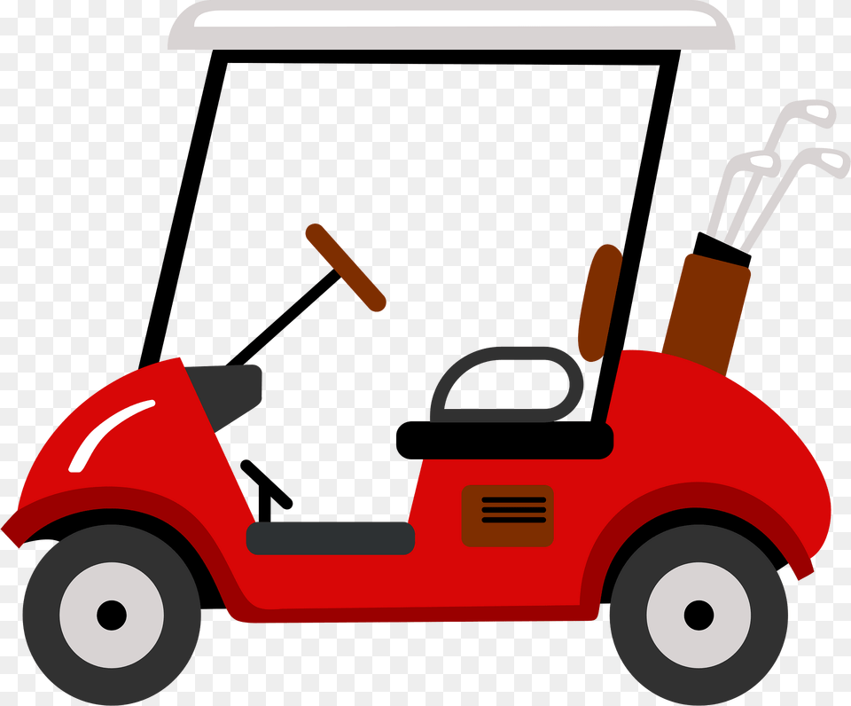 Golf Cart Clipart, Vehicle, Transportation, Grass, Plant Png Image