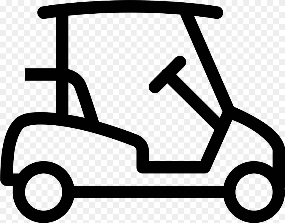 Golf Cart Golf Cart Icon, Gray Free Png