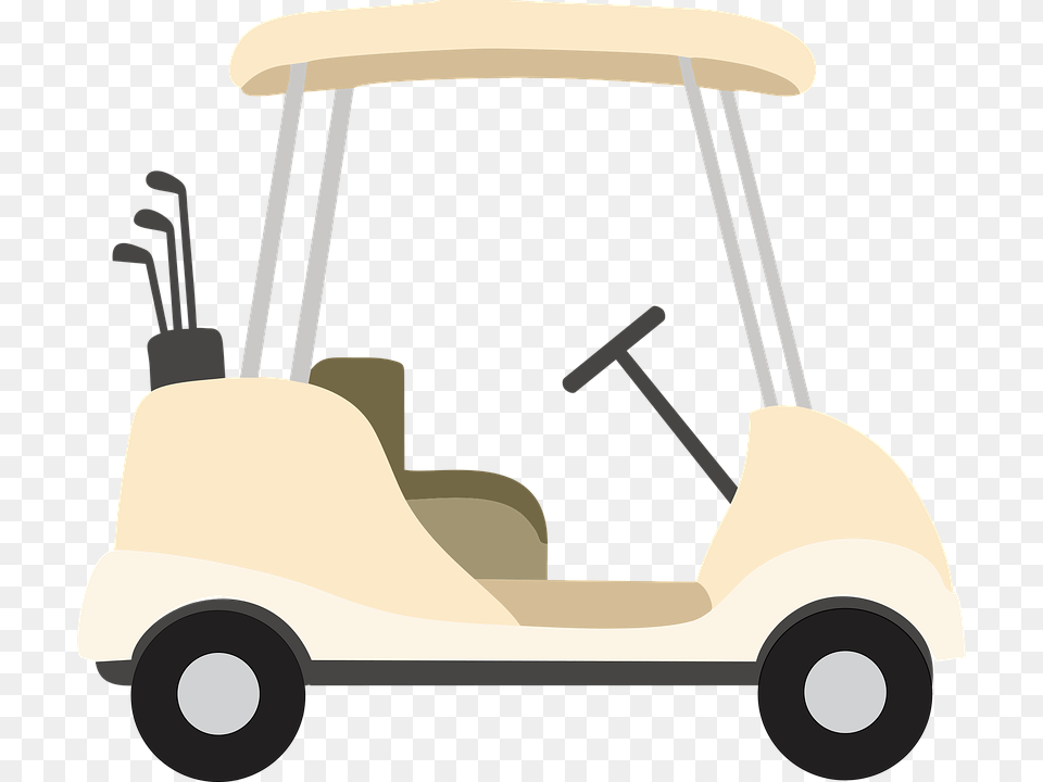 Golf Cart Recreation Golf Club Play Course Sport Golf Car Clip Art Free, Transportation, Vehicle, Golf Cart Png Image