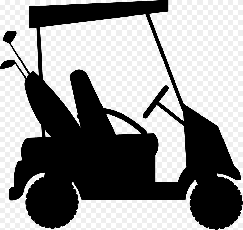 Golf Cart Silhouette, Plant, Grass, Device, Tool Free Png