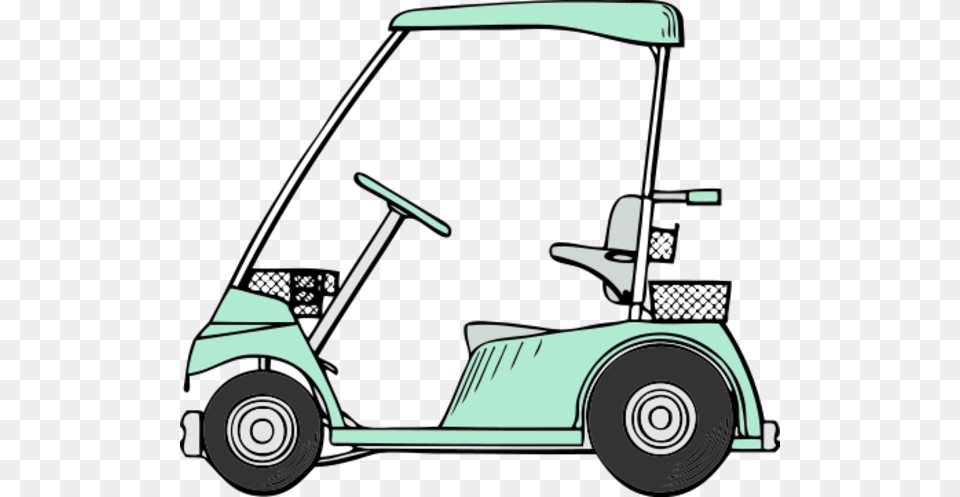 Golf Cart Vector Clip Art, Car, Transportation, Vehicle, Golf Cart Free Png Download