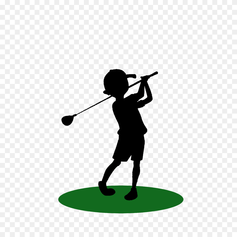 Golf Clip Art Image Black, People, Person, Outdoors Free Transparent Png