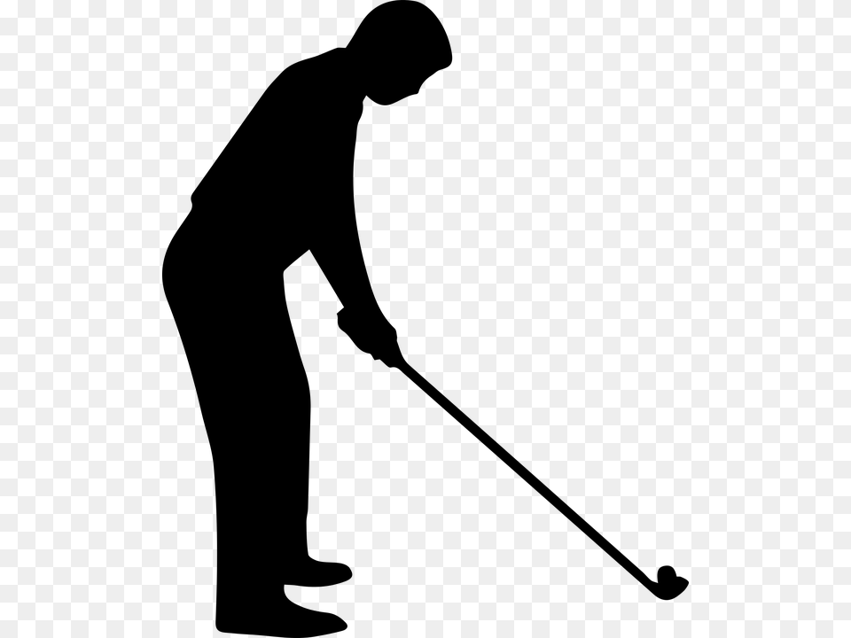 Golf Clipart Black And White, Gray Png