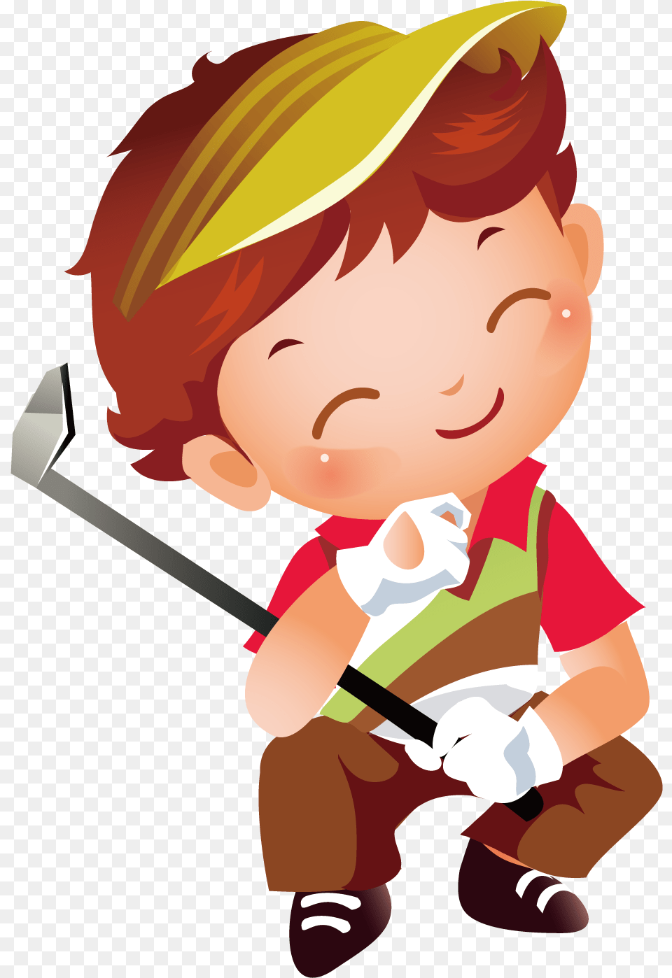 Golf Clipart Play Golf Cartoon, People, Person, Photography, Face Png Image