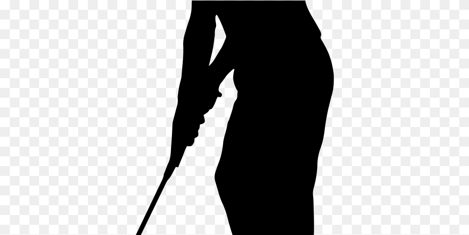 Golf Clipart Silhouette Silhouette, Gray Png Image