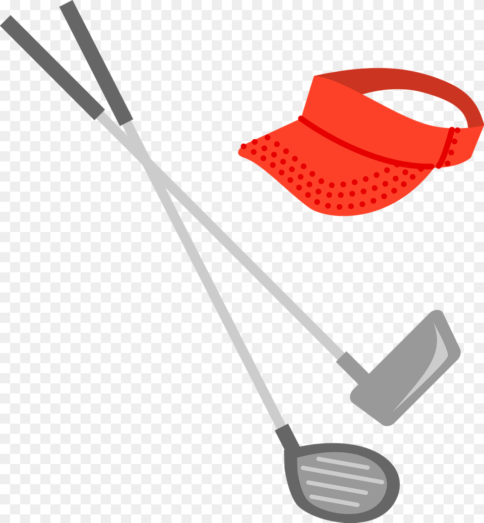 Golf Clubs And Sun Visor Clipart, Golf Club, Sport, Device, Plant Free Png