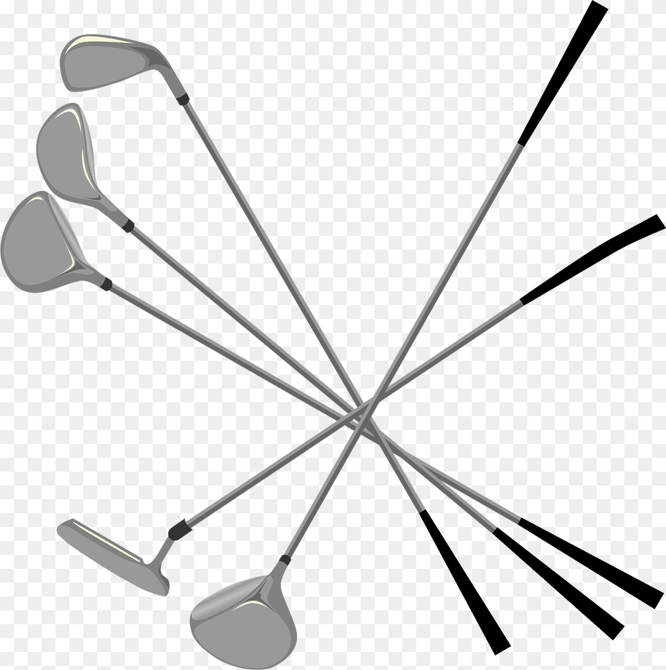 Golf Clubs Clipart, Golf Club, Sport, Putter, Bow Png Image