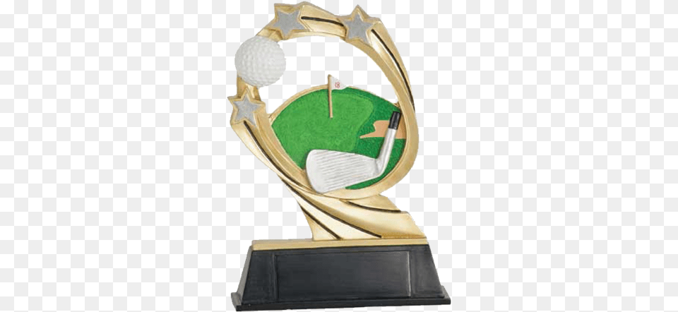 Golf Cosmic Resin Trophy, Sport Free Png