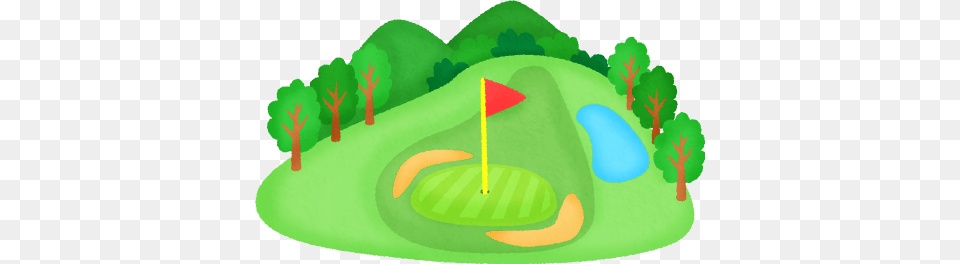 Golf Course Clipart Illustrations, Field, Outdoors, Nature, Grassland Free Png