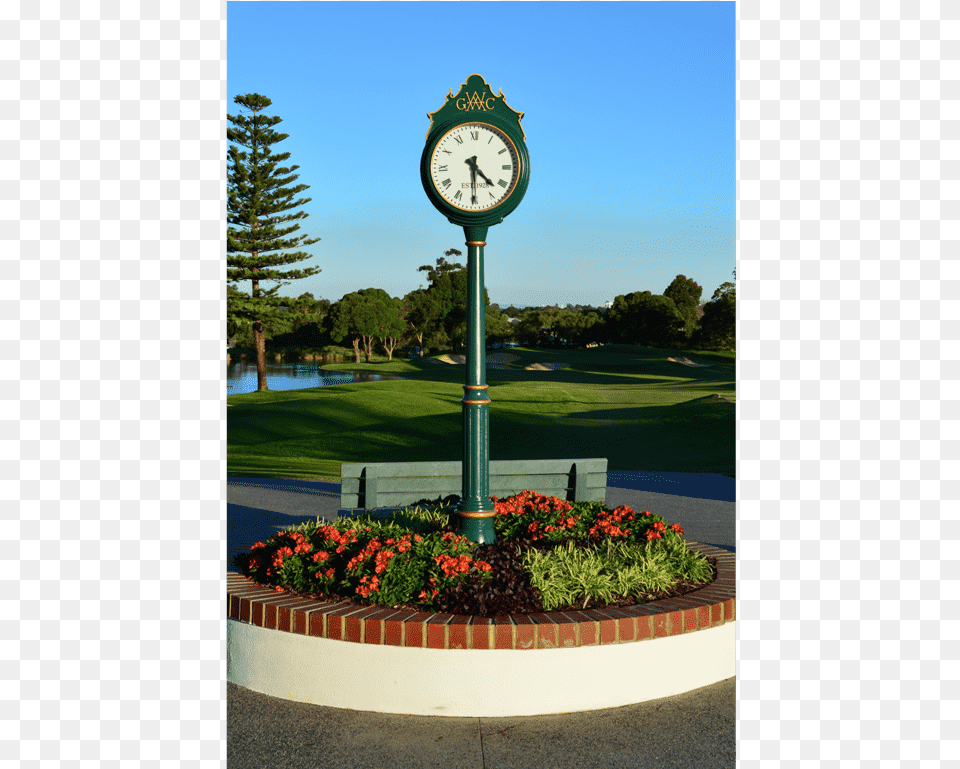 Golf Course Street Clock Street Clock Golf Course, Architecture, Tower, Clock Tower, Building Free Png Download