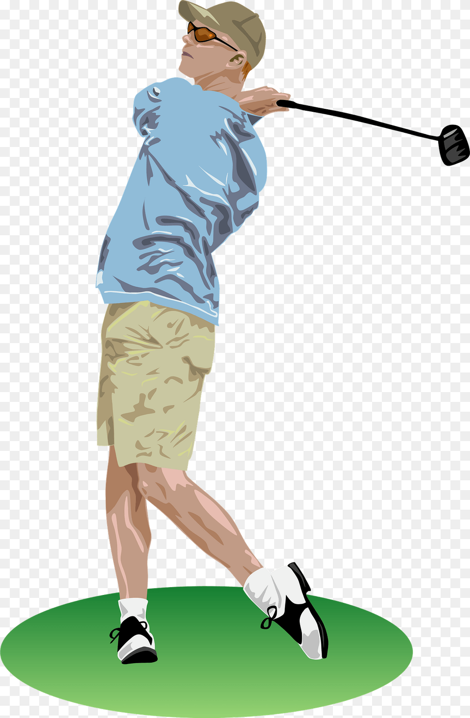 Golf Drive Clipart, Person, Accessories, Glasses, Clothing Free Png