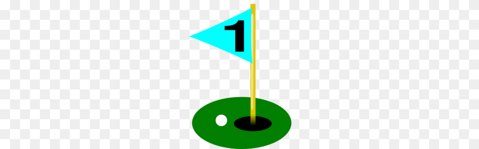 Golf Flag Hole With Golf Ball Clip Art, People, Person, Fun, Leisure Activities Png Image