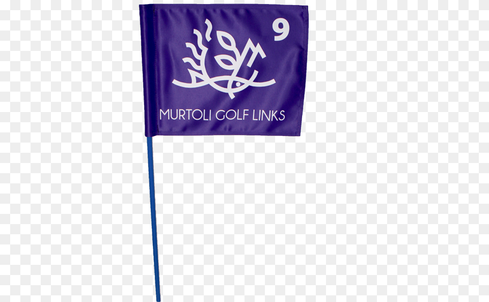 Golf Flag Murtoli Banner, Purple, Text Free Png