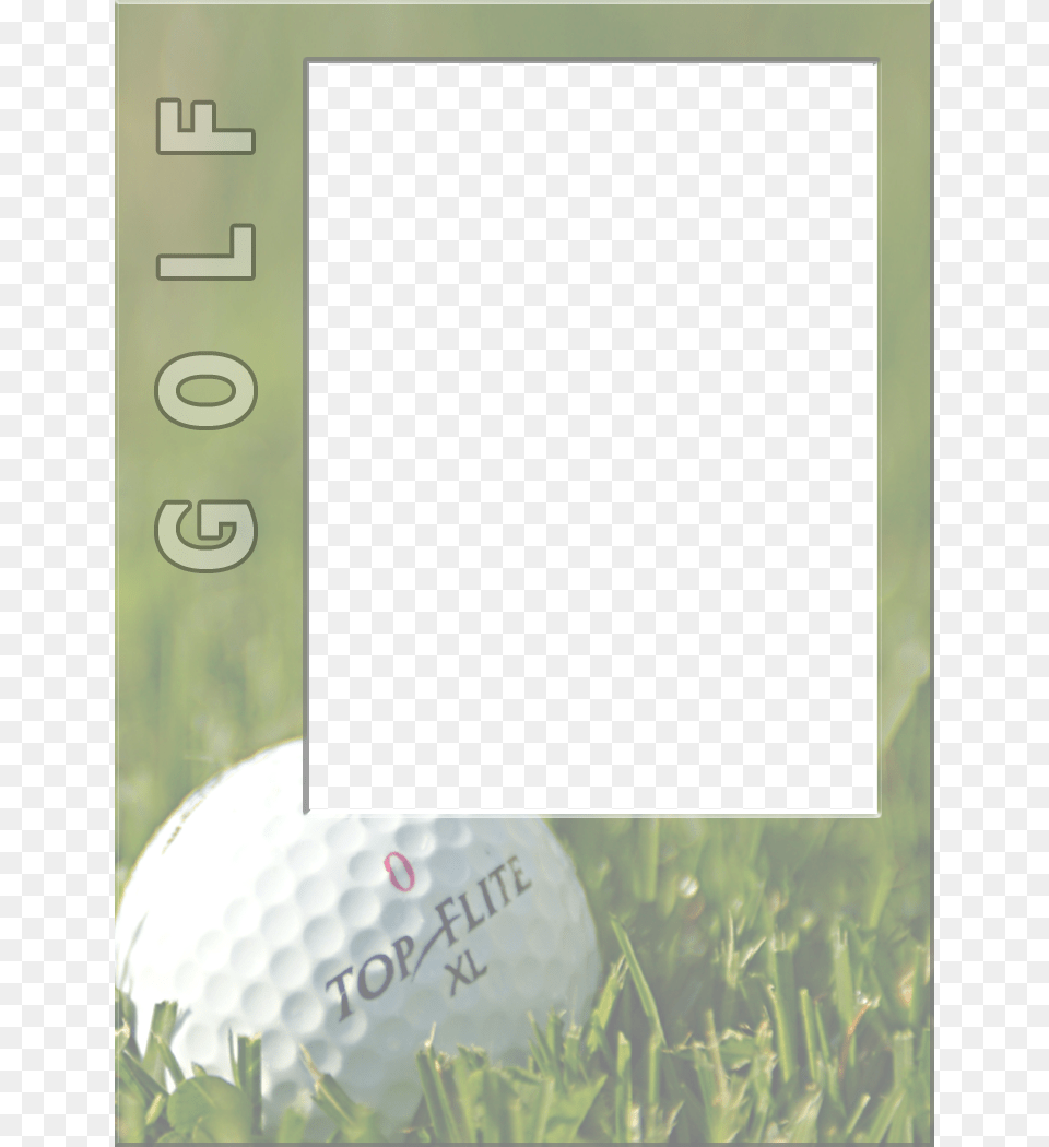 Golf Front Picture Frame, Ball, Golf Ball, Sport, White Board Free Transparent Png