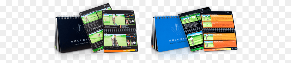 Golf Genie Pocket Guides Booklegger Golf Genie Tee To Green Pocket Guide Book, Advertisement, Poster, Person, Computer Hardware Free Transparent Png