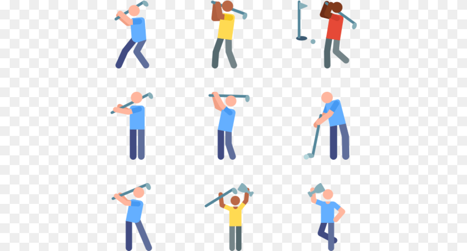 Golf Golf Man Icon, Person, People, Male, Boy Free Png Download