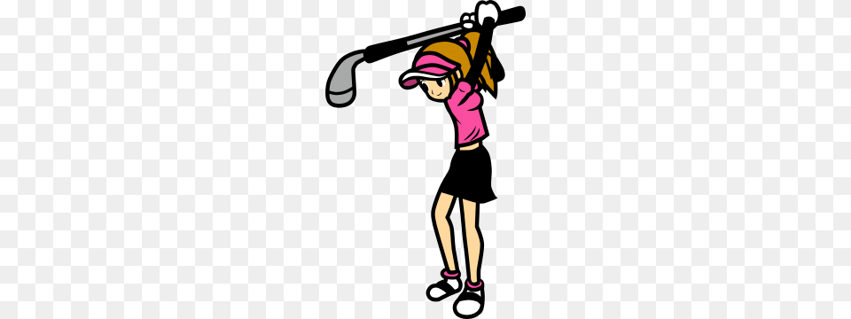 Golf Golfer Hd Sport, Adult, Female, Person, Woman Free Png