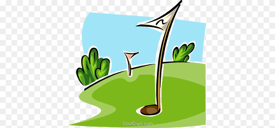 Golf Green Royalty Vector Clip Art Illustration, Outdoors, Nature, Grass, Plant Free Png