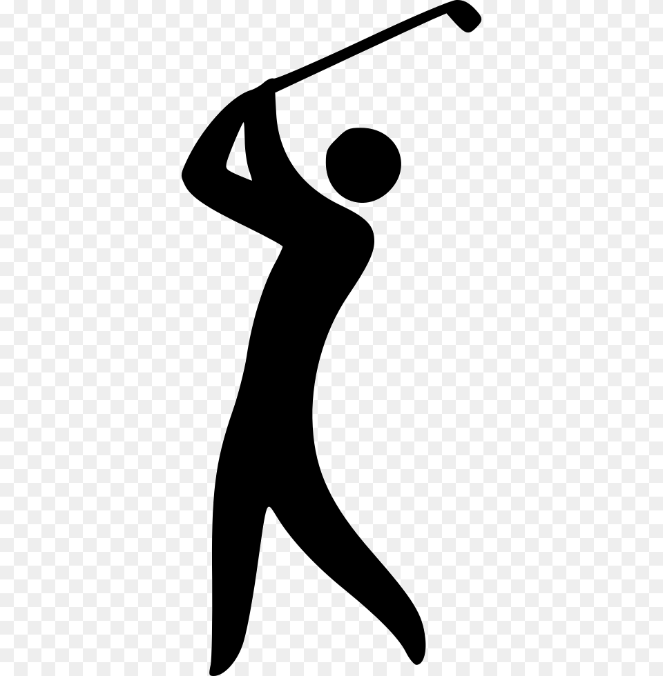 Golf Icon Download, People, Person, Stencil Free Png