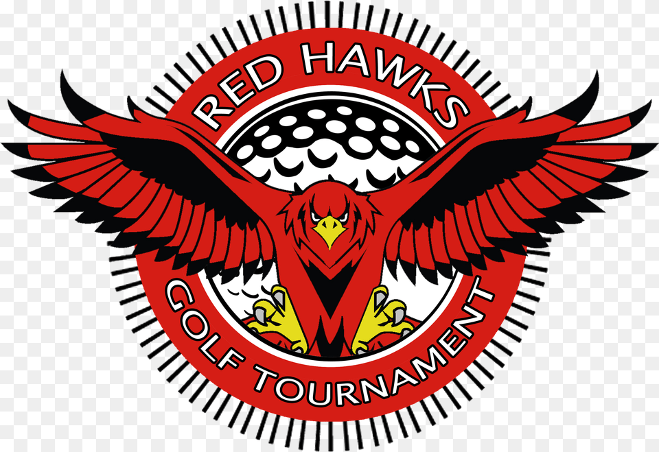 Golf Logo Cvcc Red Hawks, Emblem, Symbol, Animal, Bird Free Png Download