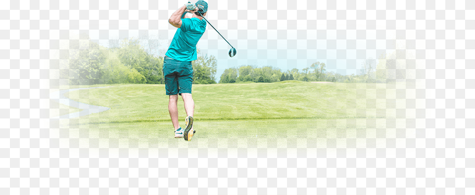 Golf Man, Adult, Field, Male, Person Png Image