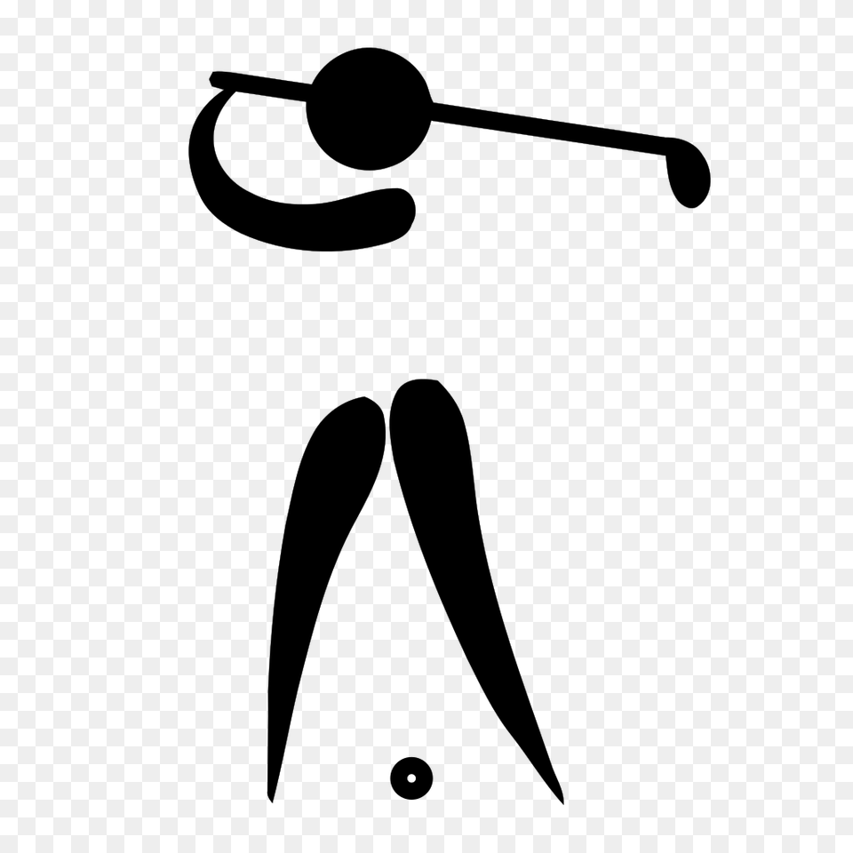 Golf Pictogram, Gray Png