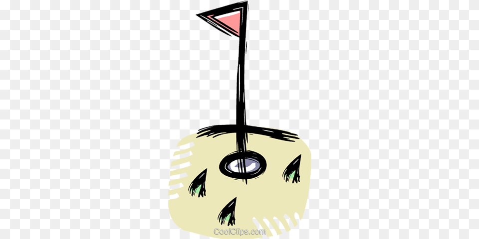 Golf Pin Royalty Free Vector Clip Art Illustration, Face, Head, Person Png Image