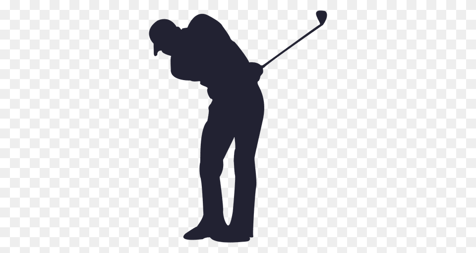 Golf Player Silhouette, Adult, Male, Man, Person Png Image