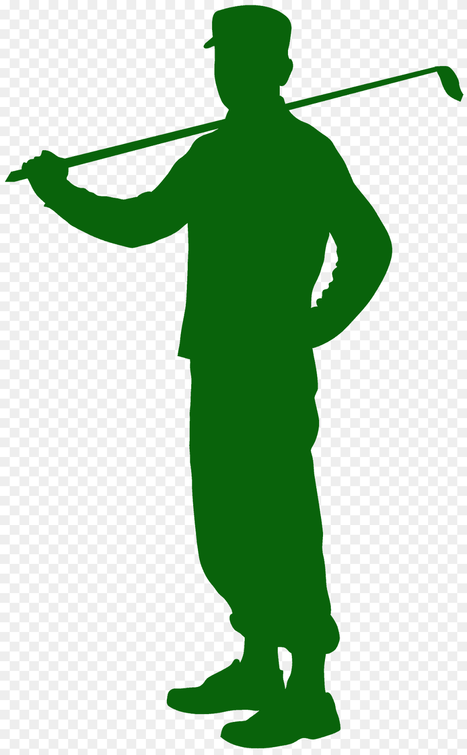 Golf Player Silhouette, People, Person, Adult, Male Png