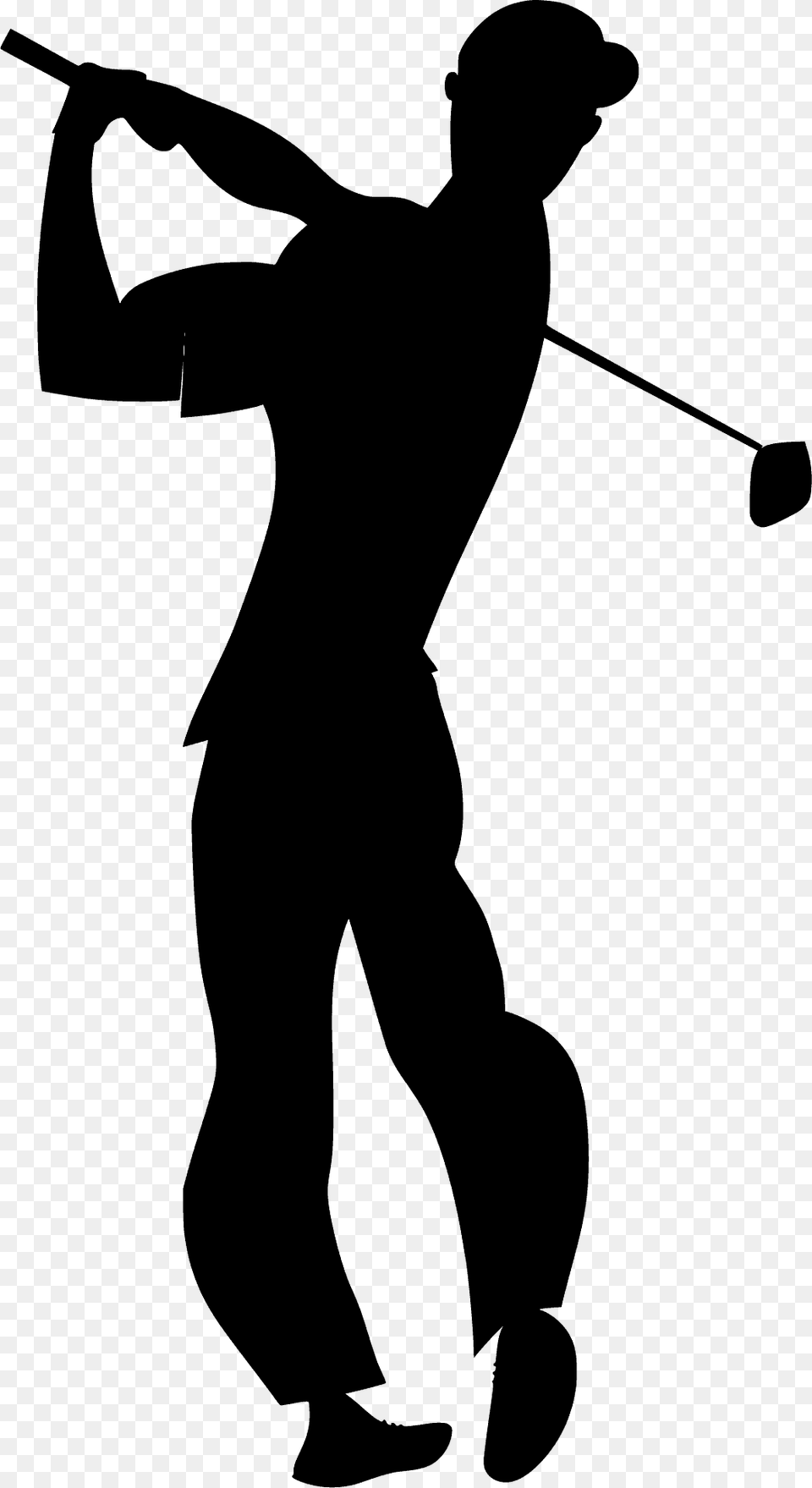 Golf Silhouette, Adult, Male, Man, Person Free Png
