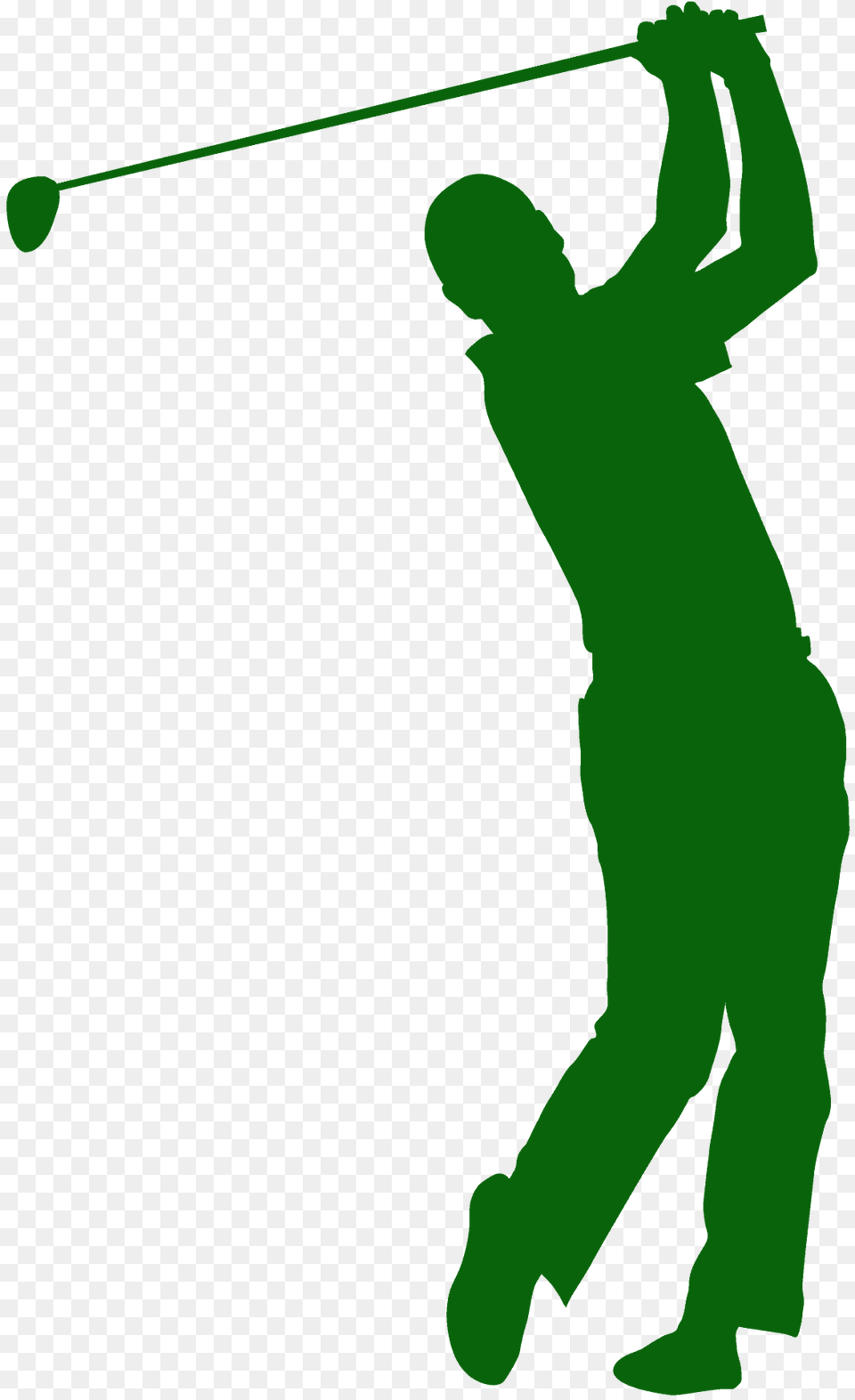 Golf Swing Silhouette, Person, Sport Png Image