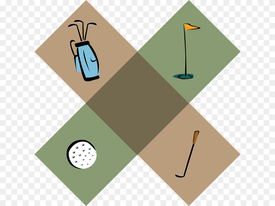Golf Symbols Golfing Hole Tee Flag Golf Stick Golf, People, Person Png
