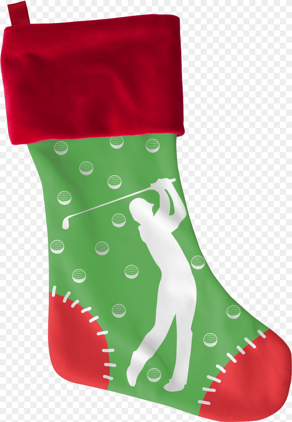 Golf Xmas Stocking Christmas Stocking, Clothing, Gift, Hosiery, Christmas Decorations Free Png
